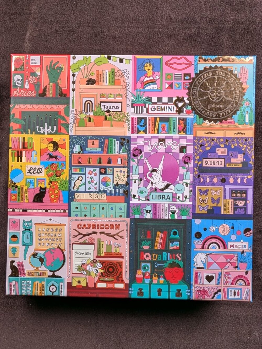 Galison House of Astrology — 500 Pieces Foil Puzzle